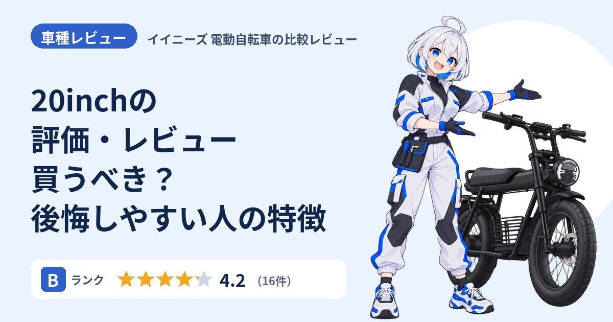 20inchの評価・レビュー 買うべき？後悔しやすい人の特徴