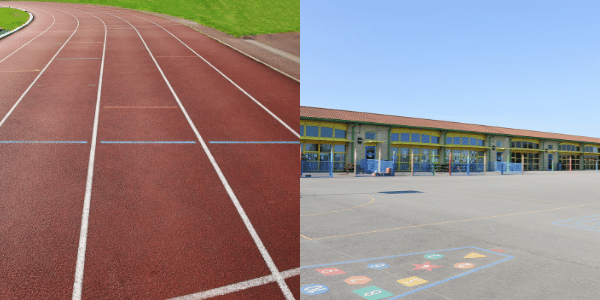 陸上トラック土のグランド