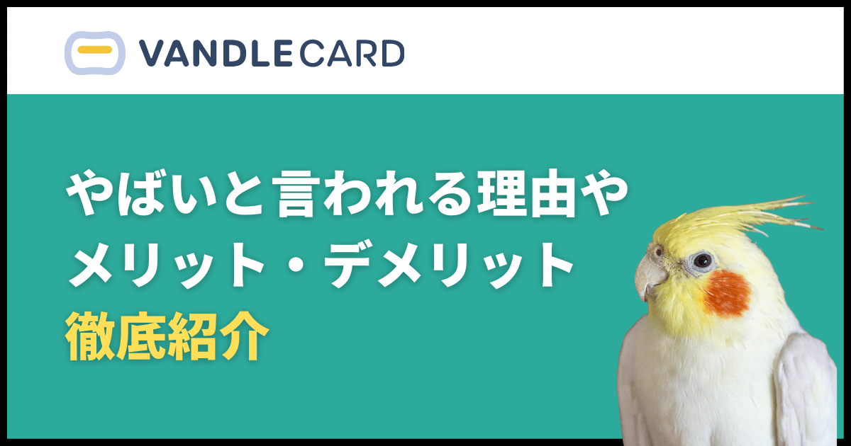 バンドルカードのメリット・デメリット